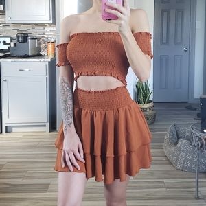 WHITE FOX | Burnt Orange 2 Piece Set sz XS